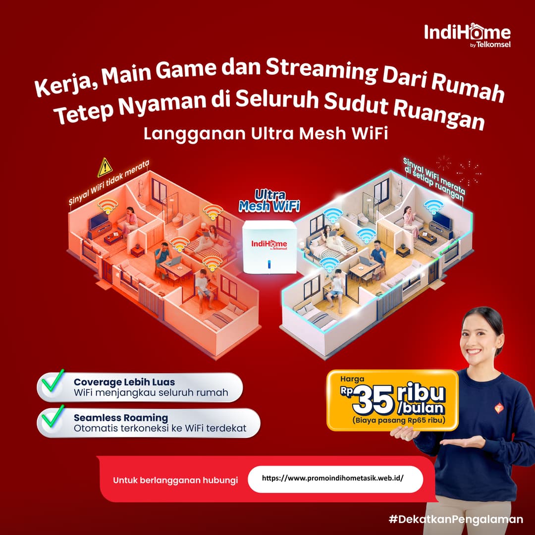 Promo Ultra Mesh WiFi IndiHome Telkomsel